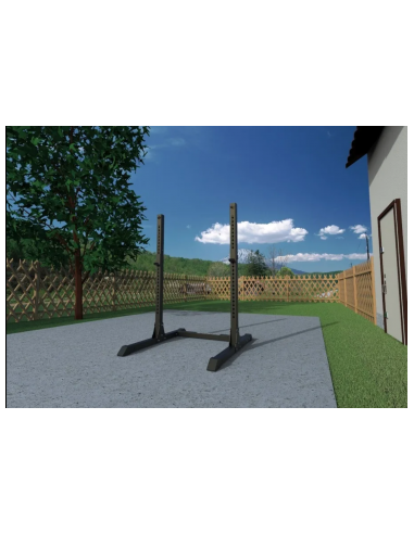 Chandelles de sécurité pour trainings de musculation en extérieur - Mighty Kingsbox 