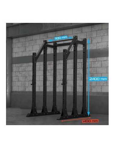 Demi power rack Mighty multi-postes pour séances de crosstraining - Kingsbox 