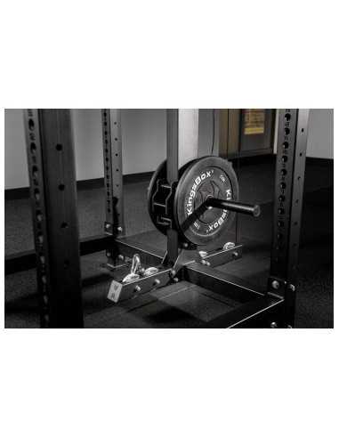 Power rack professionnel Mighty Kingsbox avec poste à poulie et supports repose-poids 