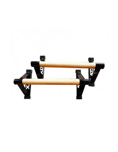Barres parallèles 50 x 25 cm pour exercices de pompes et dips ATX en bois de haute qualité 