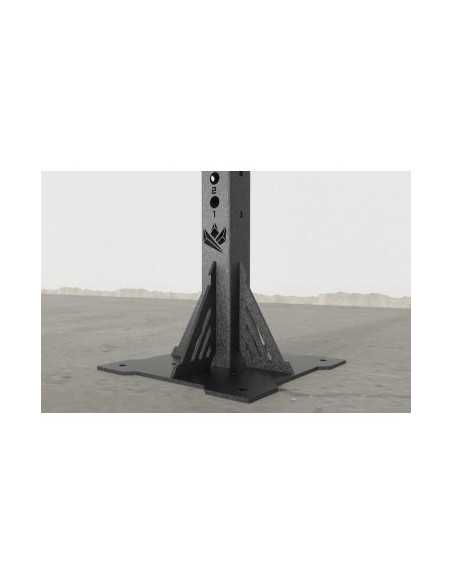 Pilier de musculation 2,50 m en acier avec fixation au sol combinable avec accessoire MIGHTY 