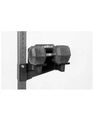Paire de supports pour haltères de musculation pour rack et rig Kingsbox série MIGHTY 
