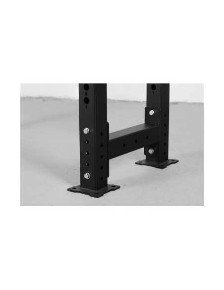 Power Rack de musculation Mighty compact et robuste avec crochets en J et barre de traction 