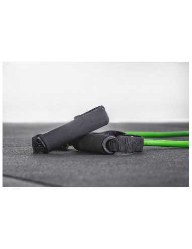 Bande élastique en latex avec poignées pour entrainement de musculation - Kingsbox 