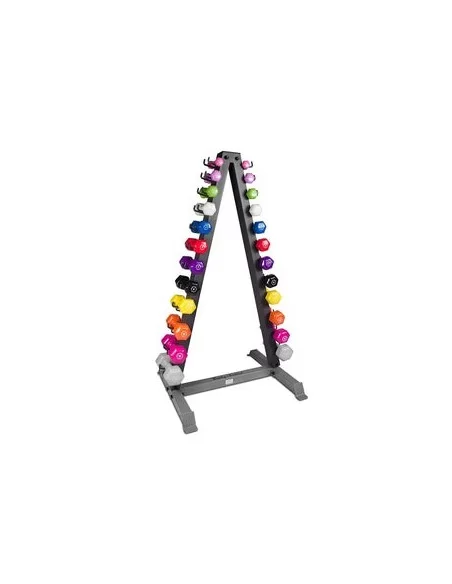 1PACK 2 Paires d'Haltères en Vinyle avec Support-Home-musculation-Pas cher