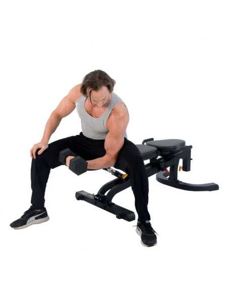 BANC MULTIFONCTION Déclinable -Inclinable POWERTEC-Home-musculation-Pas cher