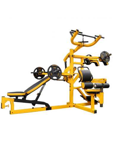 POWERTEC Station de Musculation MULTISYSTEM® Jaune-Home-musculation-Pas cher
