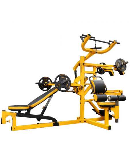 POWERTEC Station de Musculation MULTISYSTEM® Jaune-Home-musculation-Pas cher