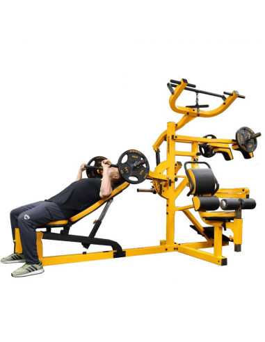 POWERTEC Station de Musculation MULTISYSTEM® Jaune-Home-musculation-Pas cher