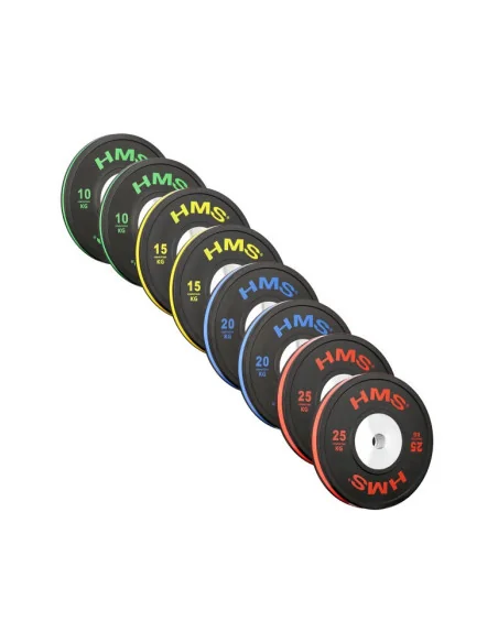 Pack 140 kg de poids olympiques de musculation avec revêtement en caoutchouc pour haltérophilie-Home-musculation-Pas cher