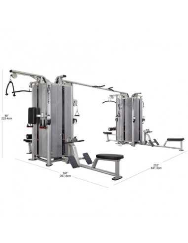 Machine Jungle professionnelle 8 Postes - l 621 x l 358 x h 222 cm-Home-musculation-Pas cher