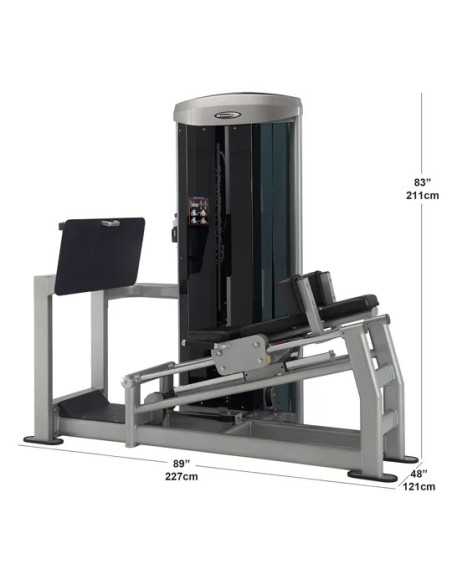 Dual Leg press/Hack Squat à charge guidée pour salle de sport professionnelle-Home-musculation-Pas cher