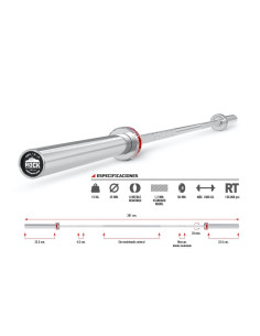 AFW Barre olympique de CrossTraining ROCK 201cm 15 kg-Home-musculation-Pas cher 2