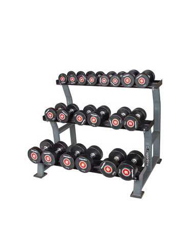 Ensemble d'haltères POLYURETHANE 2 x 2-20 kg - Matériel PRO-Home-musculation-Pas cher