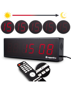 CHRONOMETRE MURAL - 6 DIGIT GYM TIMER AVEC TELECOMMANDE-Home-musculation-Pas cher 2