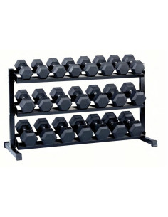 Set d'haltères hexagonaux 20 à 40 kg revêtement caoutchouc-Home-musculation-Pas cher