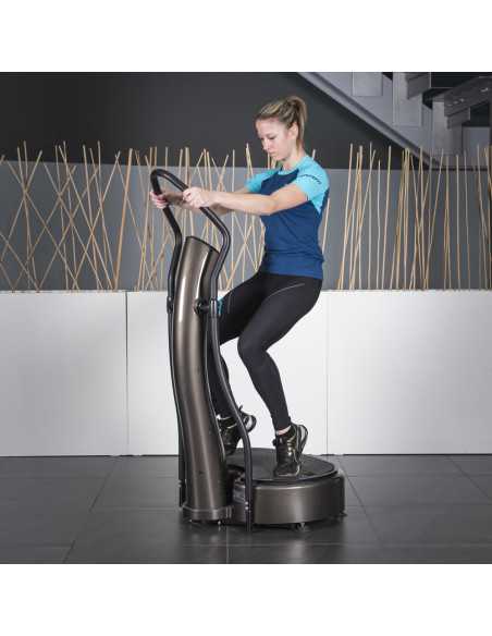 Plaque vibrante et oscillante 3D pour entraînement et massage complet en salle de sport professionnelle - Bouton de contrôle