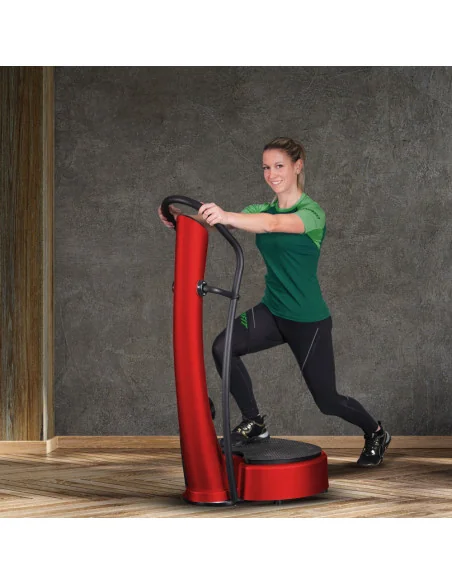 Plateforme verticale vibrante pour exercices de cardio avec affichage LED - Grandes poignées antidérapantes