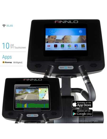 Vélo elliptique haut de gamme avec écran tactile et divertissements multimédias - 30 à 400 watts-Home-musculation-Pas cher