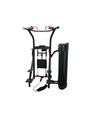 Station d'entraînement pour exercices de musculation - Chaise romaine traction et Dips-Home-musculation-Pas cher