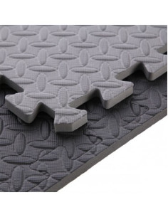Pack de 9 dalles de sol en mousse format Puzzle avec bordures de finition-Home-musculation-Pas cher 2