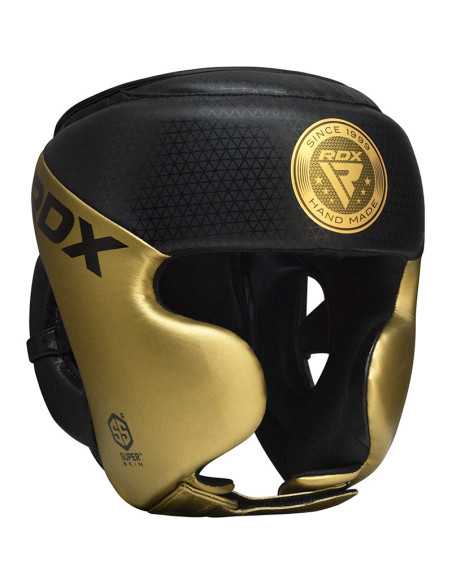 RDX HEAD GUARD MARK PRO TRAINING TRI LIRA 1 GOLDEN-M-Home-musculation-Pas cher