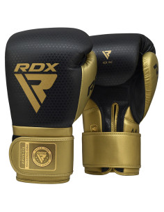 GUANTES DE BOXEO MARK PRO SPARRING TRI LIRA 2 DORADO-16OZ