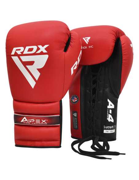 GUANTES DE BOXEO PRO TRAINING APEX A4 ROJO-16OZ