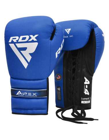 RDX BOXING GLOVES PRO TRAINING APEX A4 BLUE-12OZ-Home-musculation-Pas cher