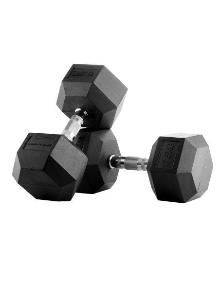 Hexagonal rubber sticks 17.5 kg - Bodytone