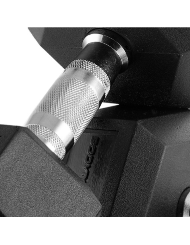 Hexagonal Rubber Dumbbells 17.5 Kg - Bodytone-Home-musculation-Pas cher