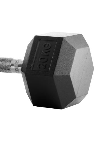 Halteres Hexagonais de Borracha 20 Kg - Bodytone