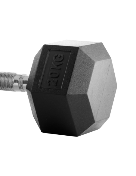 Halteres Hexagonais de Borracha 20 Kg - Bodytone