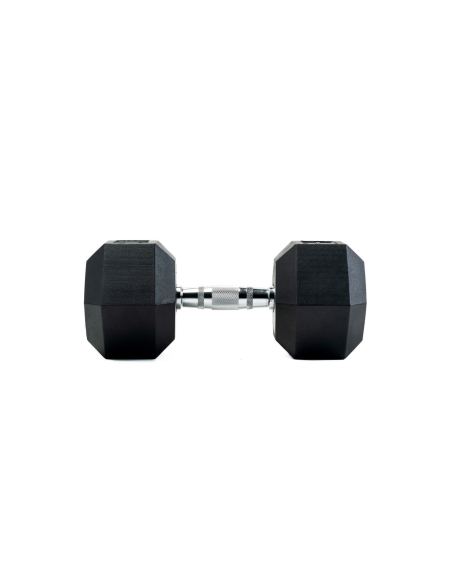 Hexagonal Rubber Dumbbells 22.5 Kg - Bodytone-Home-musculation-Pas cher