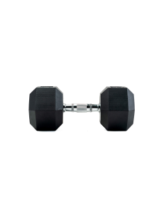 Hexagonal Rubber Dumbbells 25 Kg - Bodytone-Home-musculation-Pas cher
