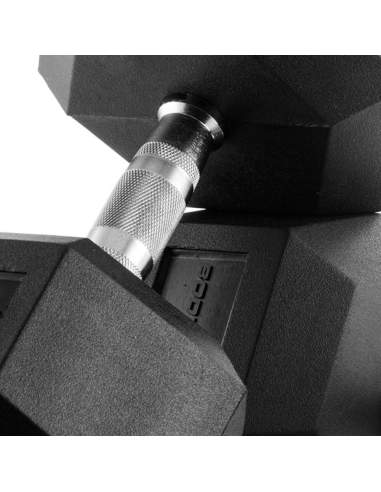 Hexagonal Rubber Dumbbells 50 Kg - Bodytone-Home-musculation-Pas cher