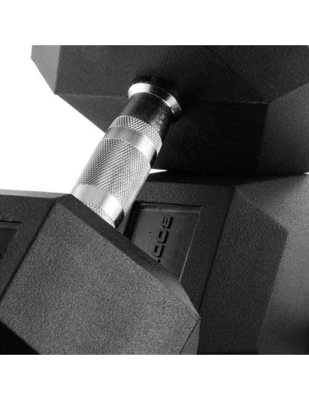 Hexagonal Rubber Dumbbells 50 Kg - Bodytone-Home-musculation-Pas cher