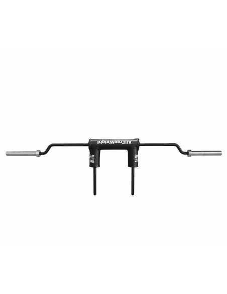 Barre à squat premium avec protections 