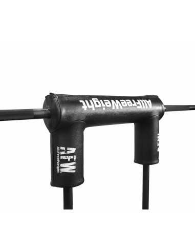 Barre à squat premium avec protections 