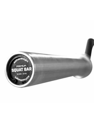 Barre à squat premium avec protections 