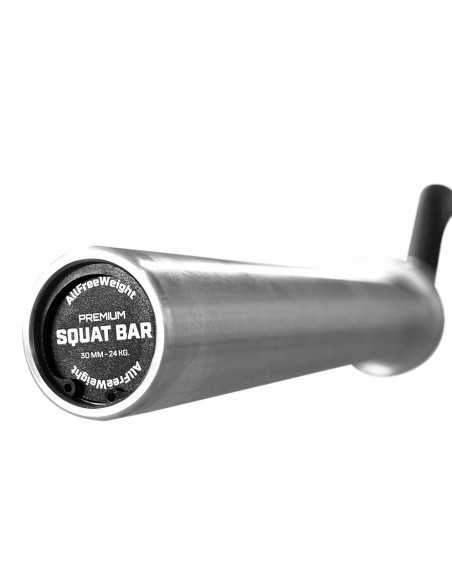 Barre à squat premium avec protections 