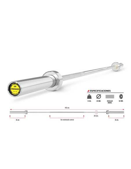 Barre Premier Chromed 183 cm. 