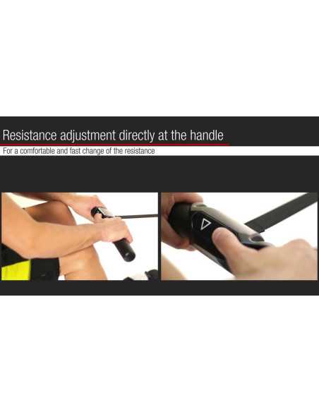 Rameur pour homegym compact avec écran LCD - Conception confortable