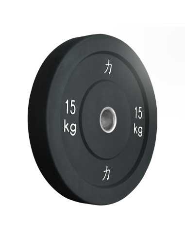 150KG Set - Bumper Plates, Black-Home-musculation-Pas cher