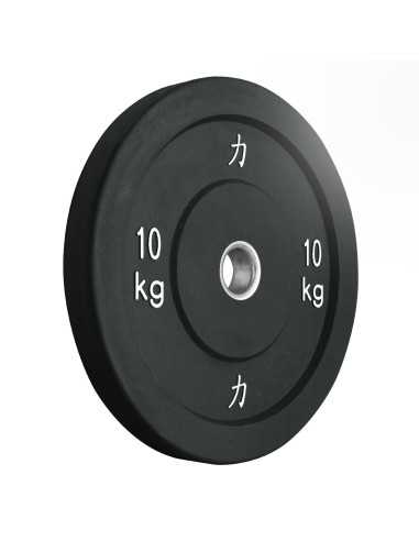150KG Set - Bumper Plates, Black-Home-musculation-Pas cher