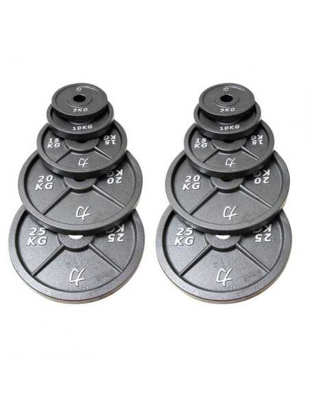 157.5KG Set -  Cast Iron Plates Olympique-Home-musculation-Pas cher