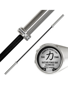 Calibrated 20kg Bastard Power Bar - Black Shaft, IPF Approved