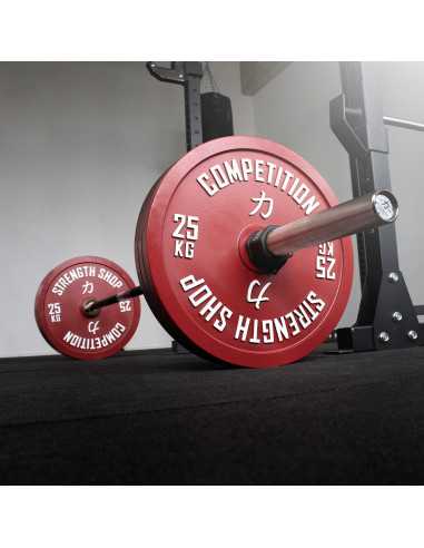 Calibrated 20kg Bastard Power Bar - Black Shaft, IPF Approved 