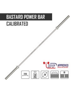 Calibrated Bastard Power Bar - Acier inoxydable, IPF Approved 2