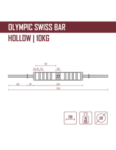 Barre olympique suisse - 10KG 2